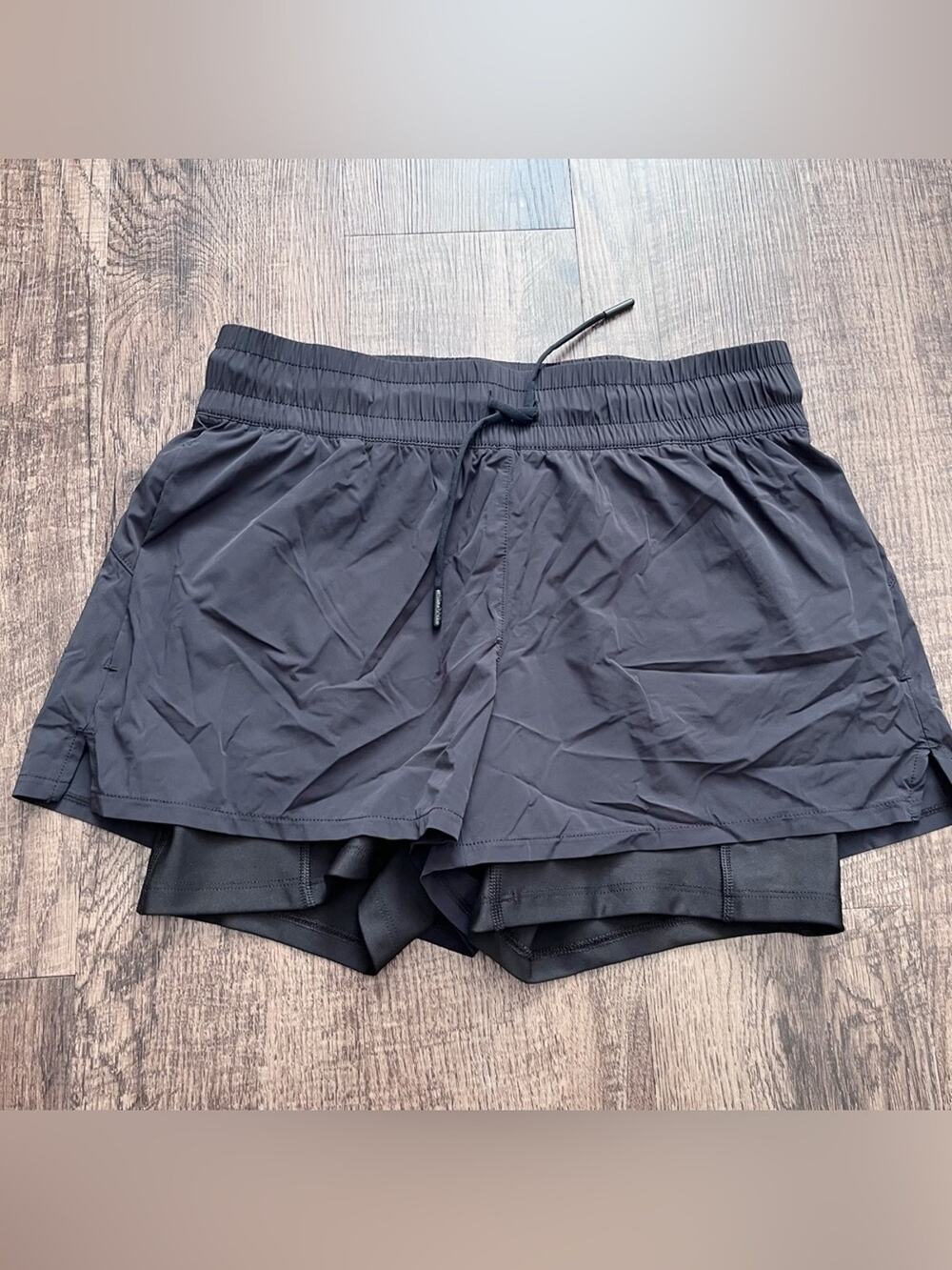 SPYDER Womens Black Performance 2-in-1 Running Shorts Size Small